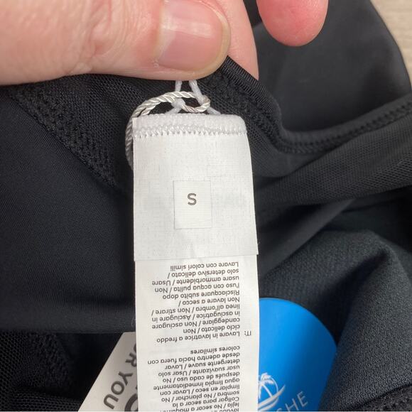 Cupshe Black Forest Adventure Solid Mesh Wrap Front Cutout One Piece Sz.S NWT - Picture 7 of 16